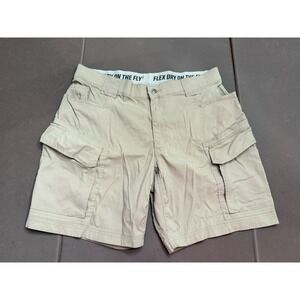 Duluth Trading Duluth Flex Dry On The Fly 9" Cargo Shorts Men's 38 Tan Read